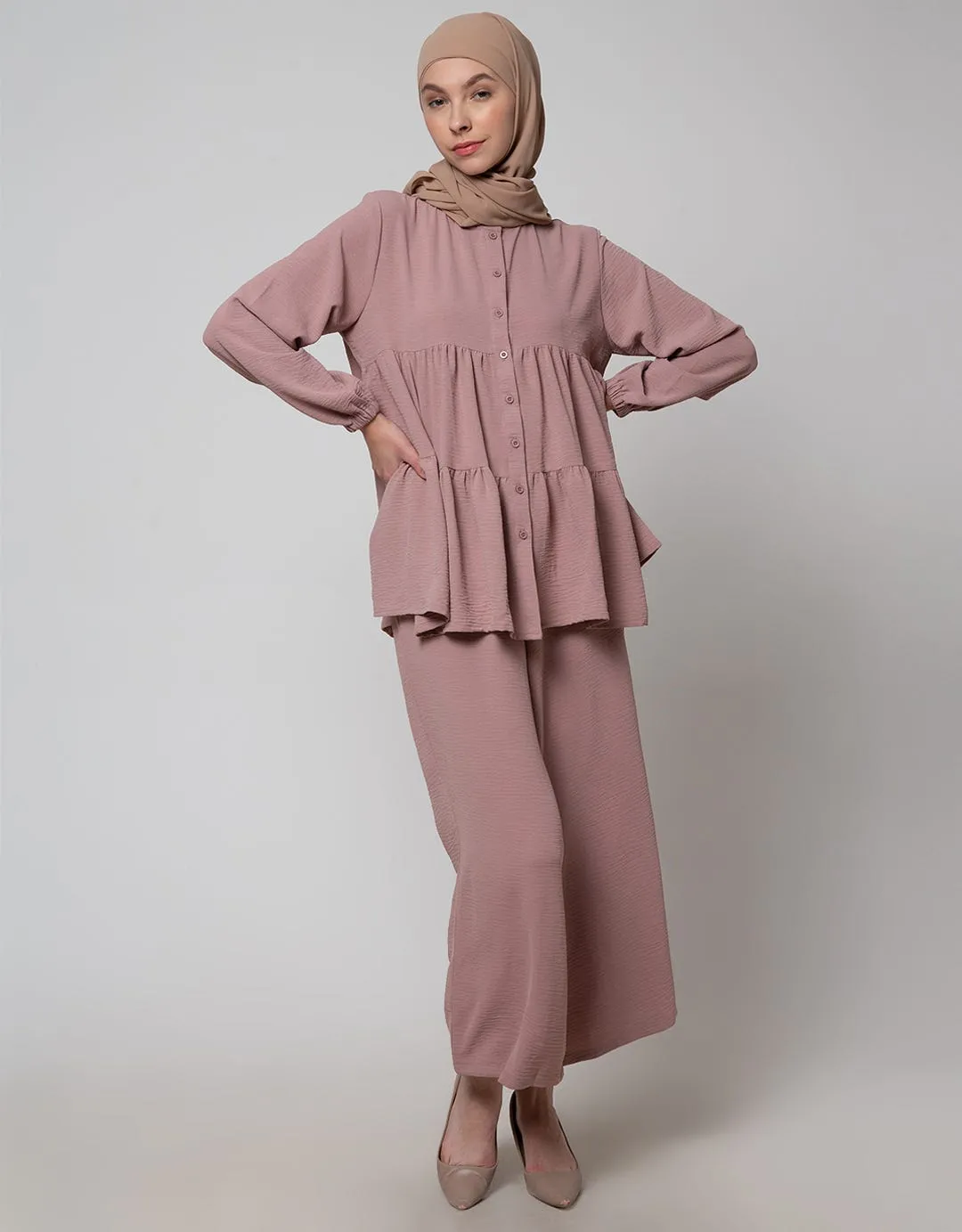 Annisa Paper Bag Coordinate Celana Panjang Wanita