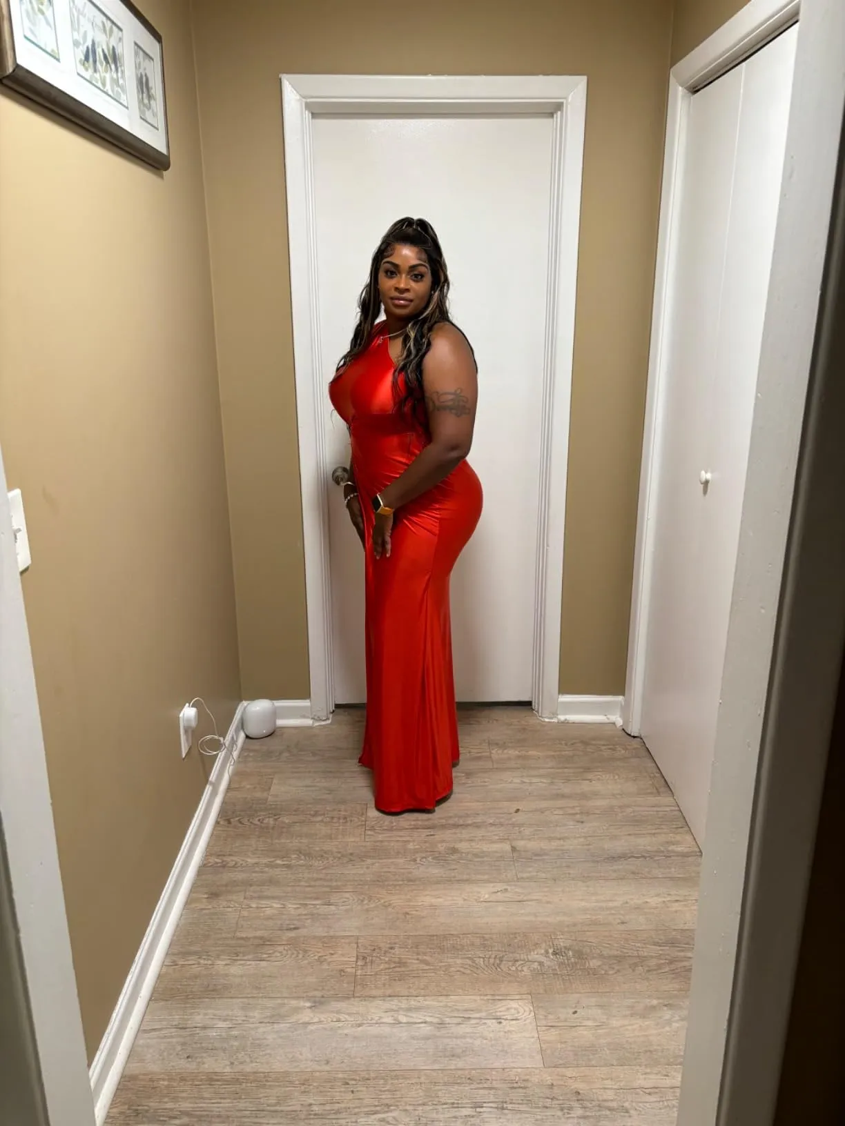 Arabella Elegant One Shoulder Sleeveless Twist Waist Bodycon Party Long Dress