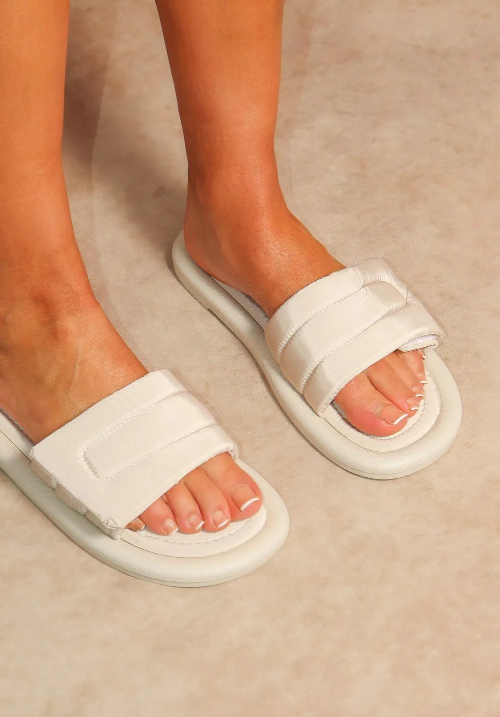 Beige Premium Velcro Padded Slider