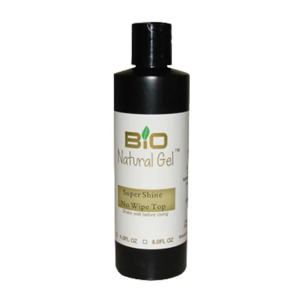 Bio Natural Gel Top Coat Refill - No Wipe Super Shine 16oz