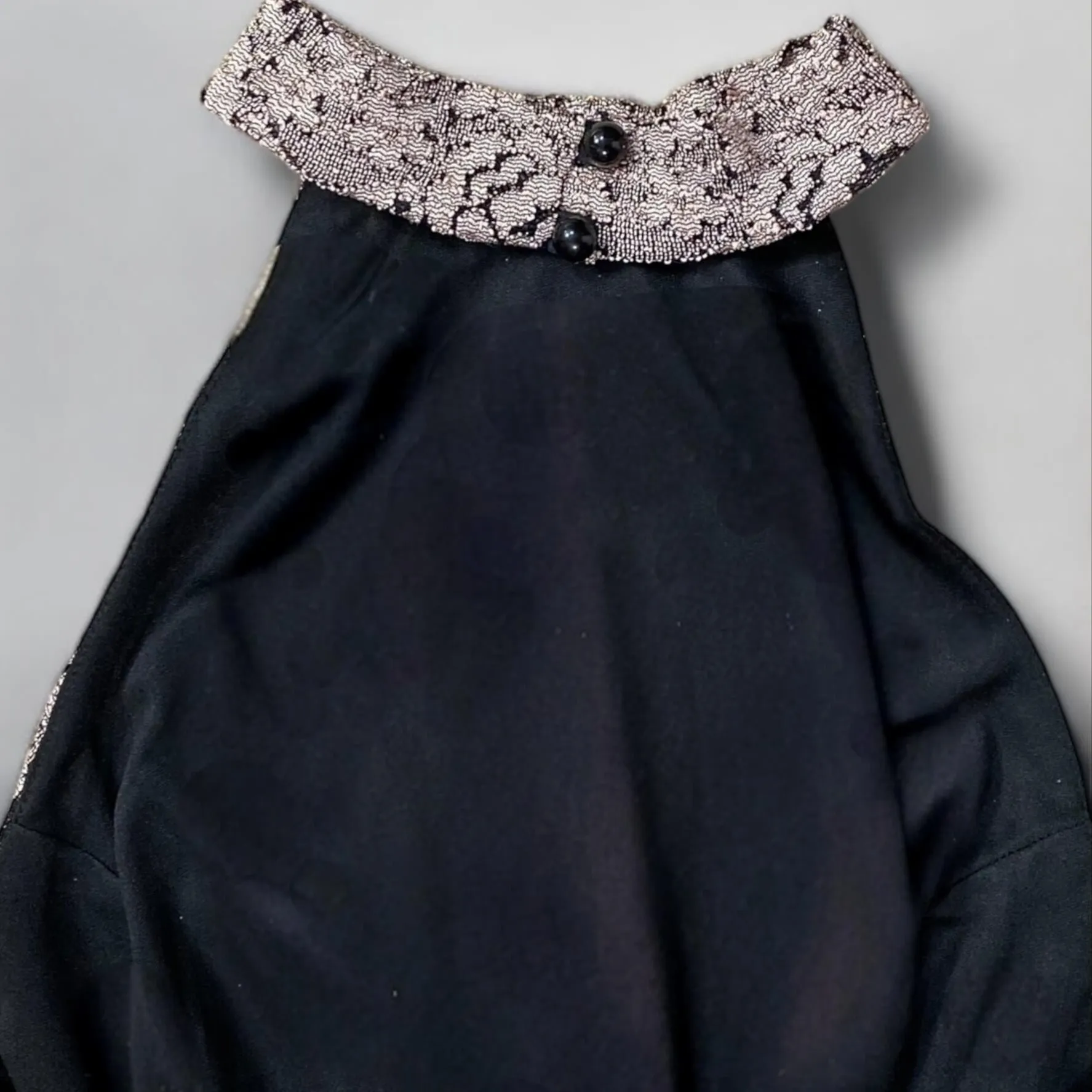 Black Floral Pink Lace Halter Bodycon Mini Dress