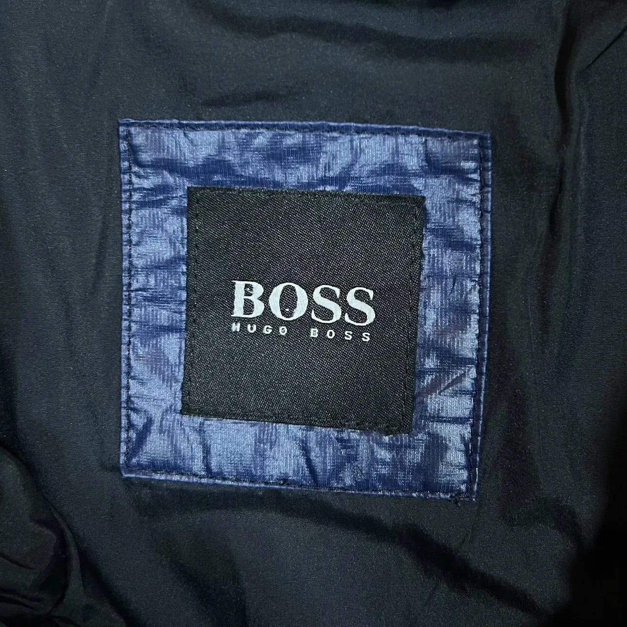 BOSS HUGO BOSS "Real Down" Duck Down Feather Fill Blue Padded Jacket