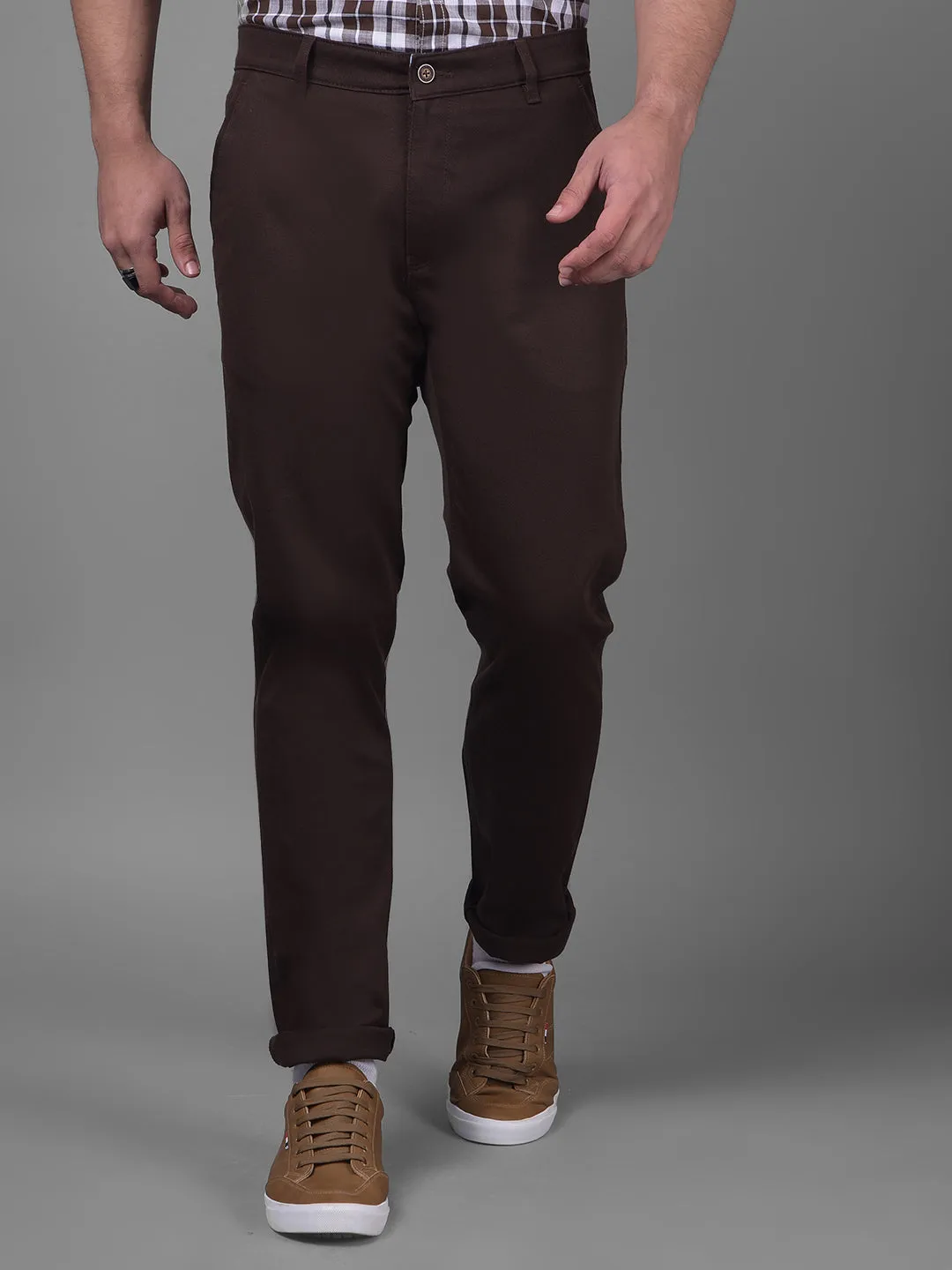 Brown Chinos Trousers