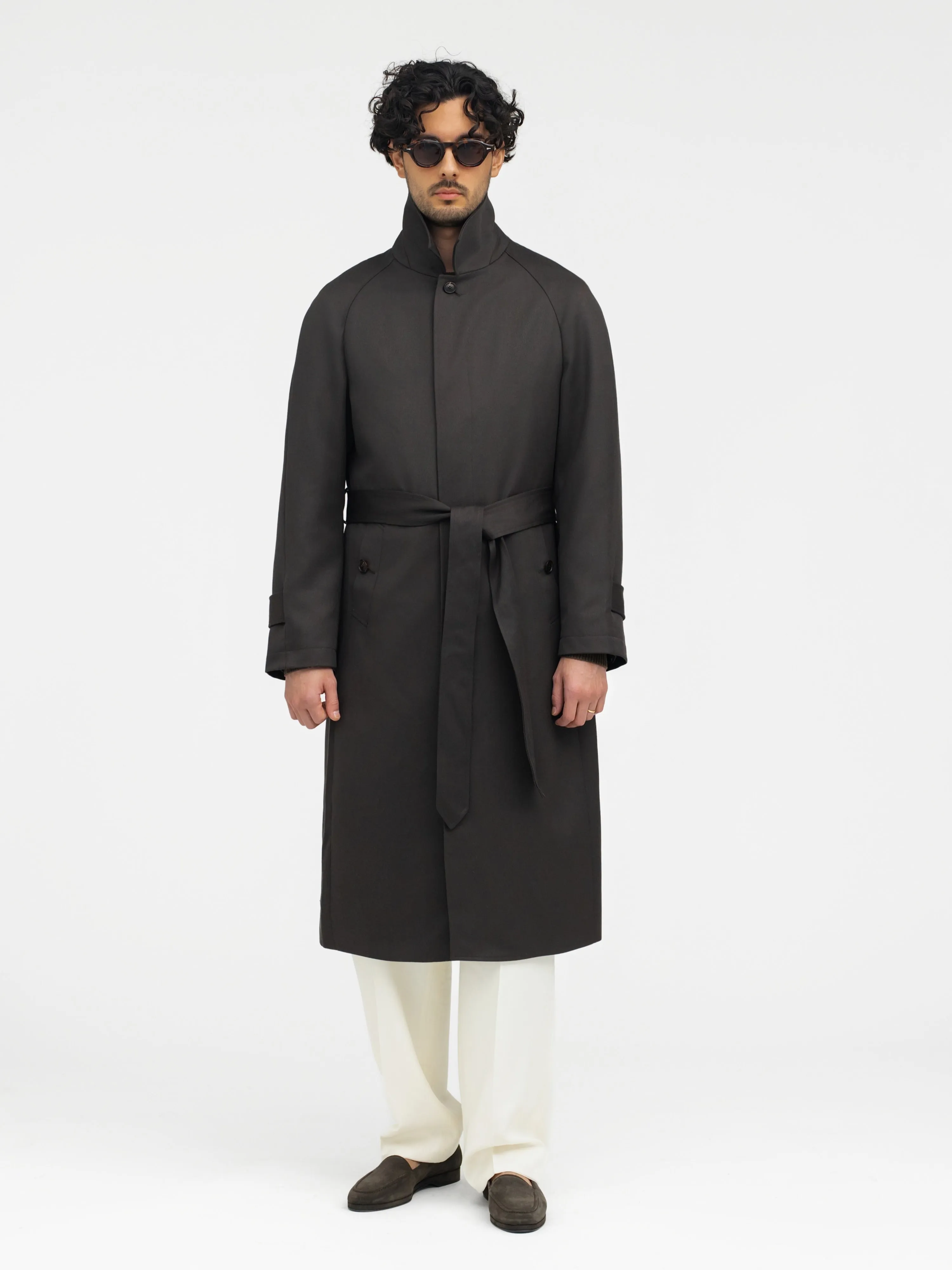 Brown Traveller Raglan Coat