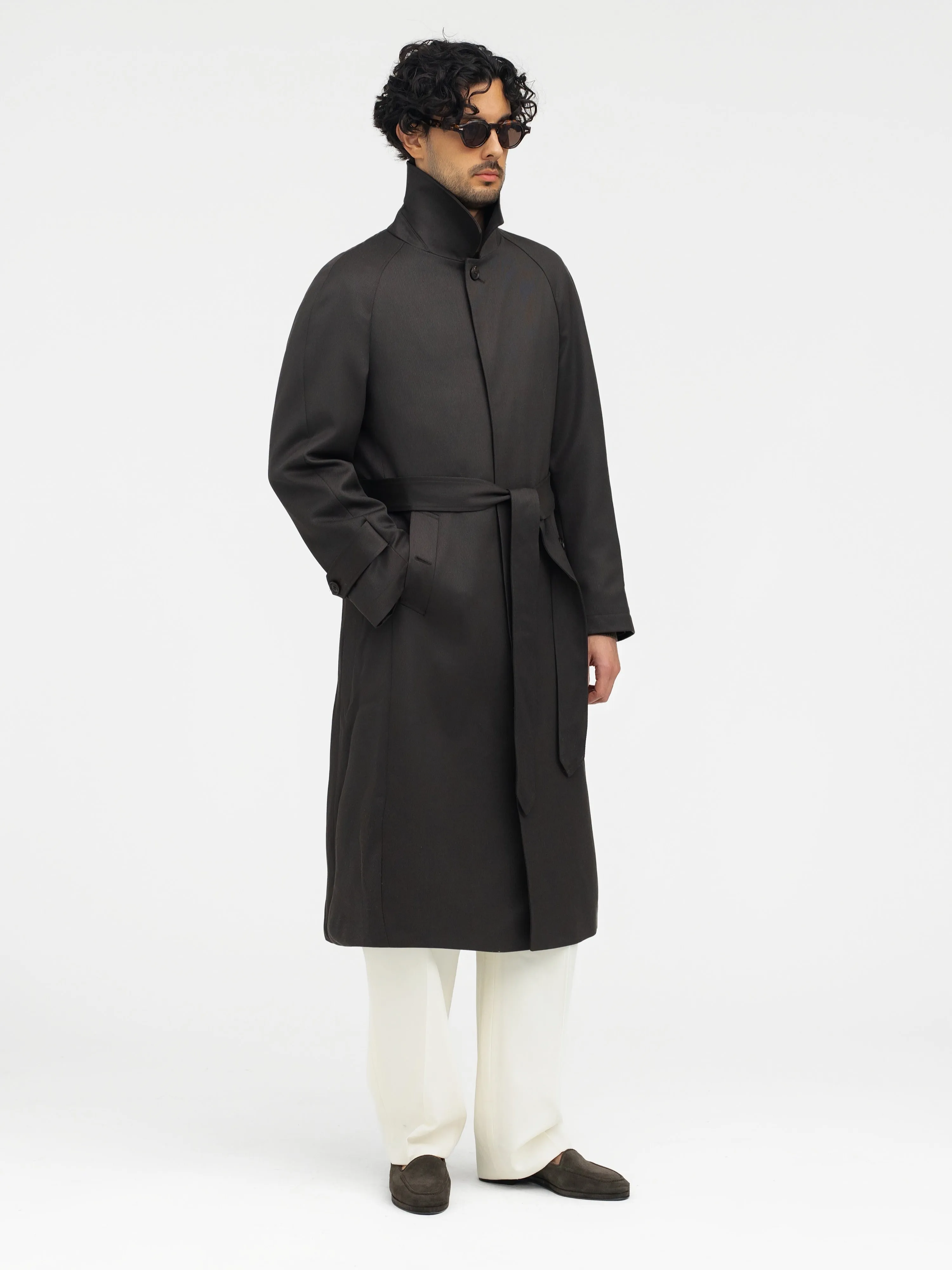 Brown Traveller Raglan Coat