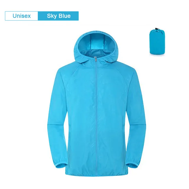 Camping Rain Jacket Men Women Waterproof Sun Protection Clothing Fishing Hunting Clothes Quick Dry Skin Windbreaker Anti UV Coat