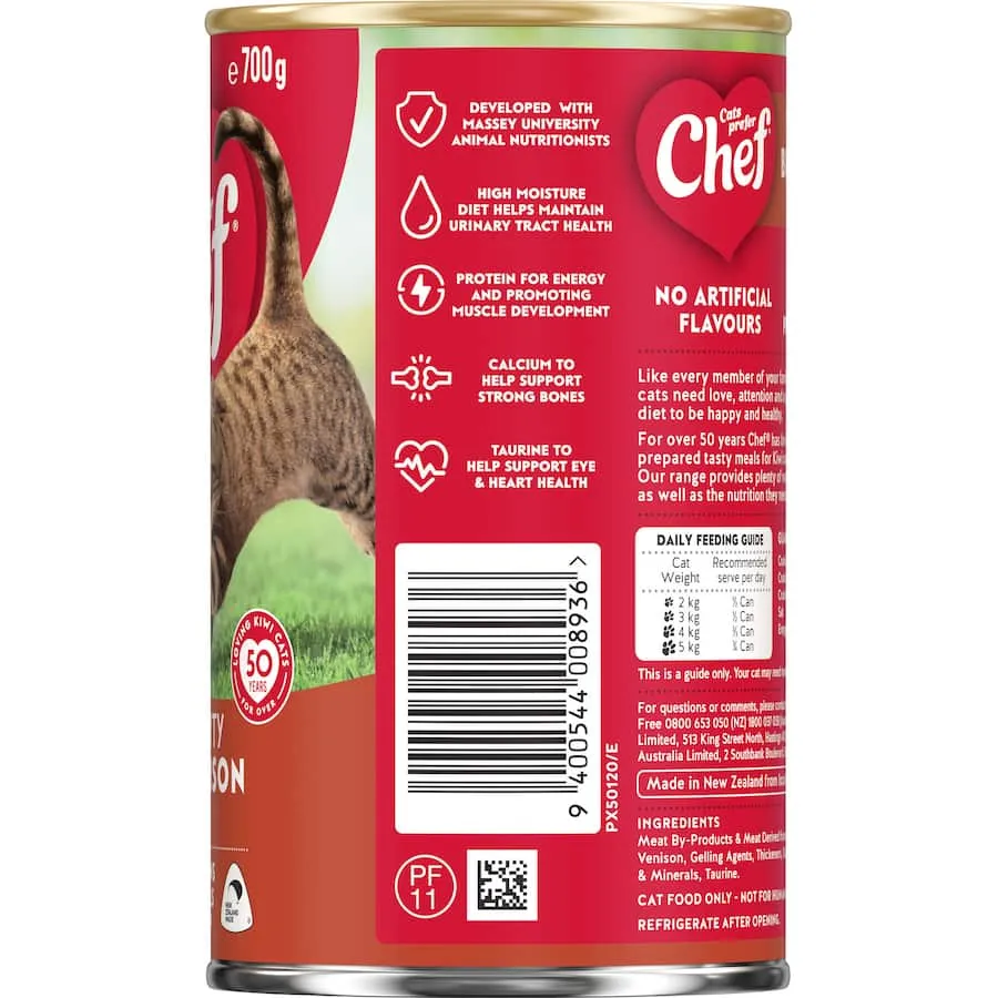 Chef Classic Wet Cat Food Hearty Beef With Venison