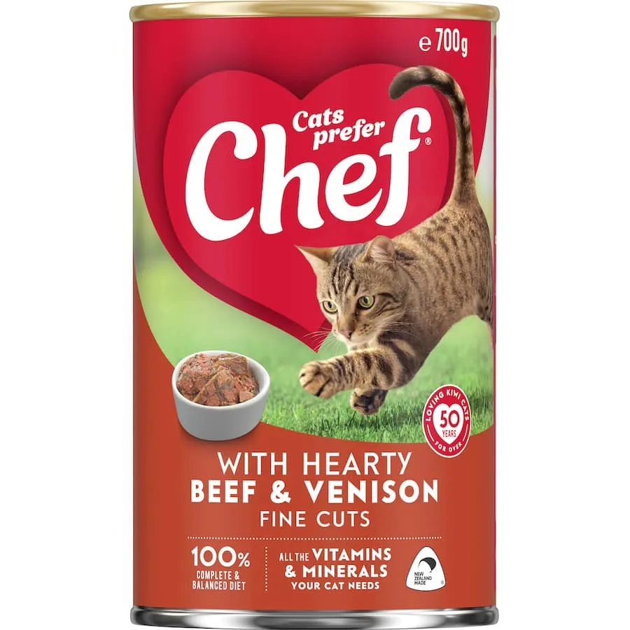 Chef Classic Wet Cat Food Hearty Beef With Venison
