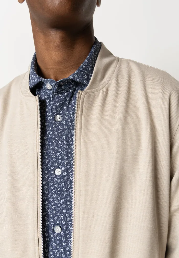 CLEAN CUT COPENHAGEN ECRU BOMBER JACKET
