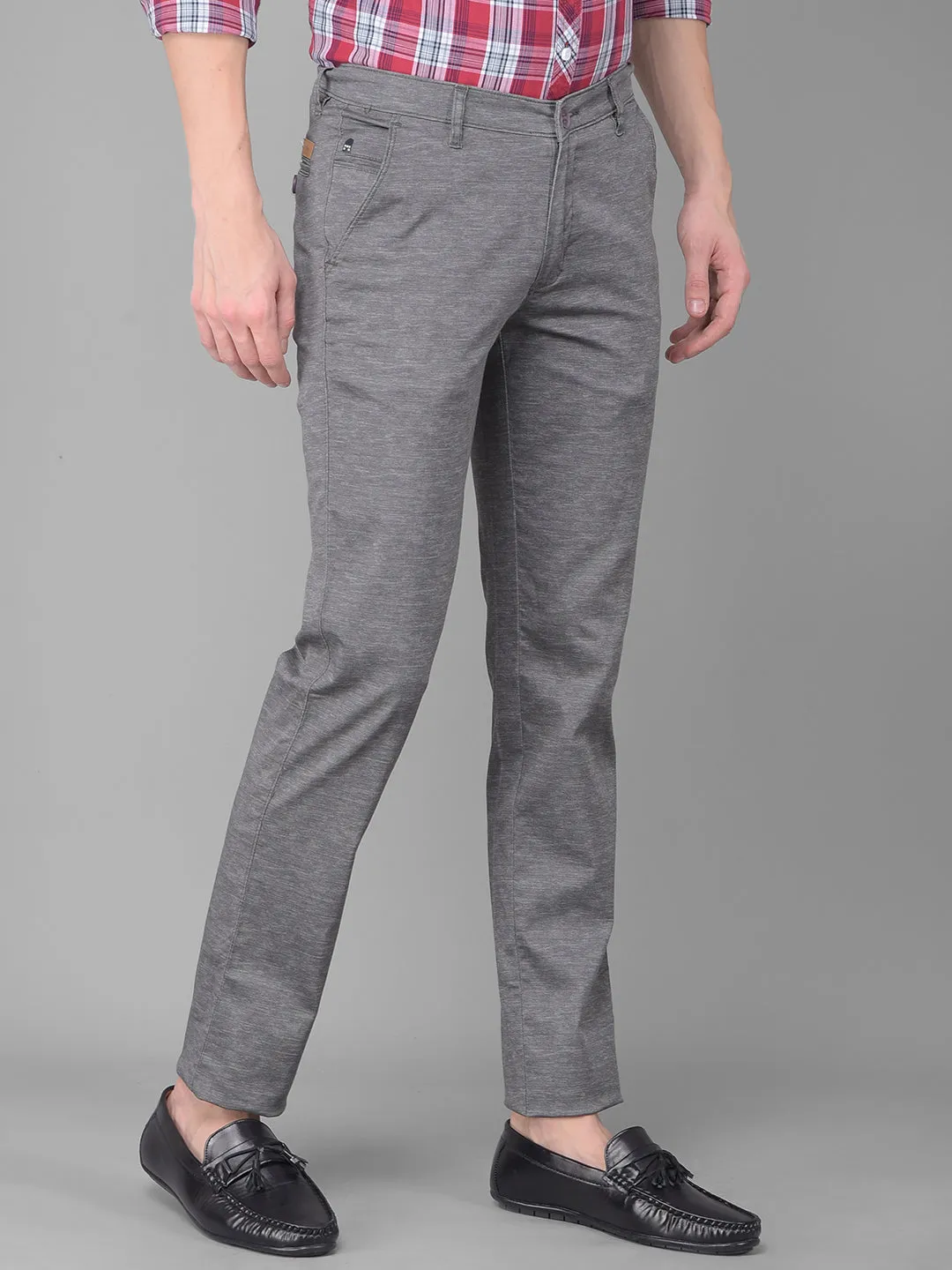 COBB GREY SLIM FIT PREMIUM CHINOS