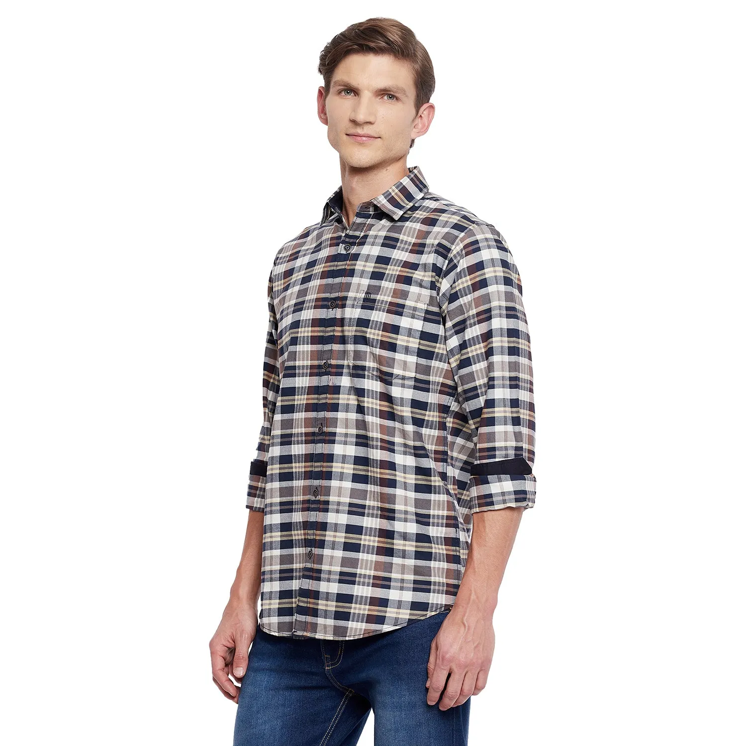 Duke Stardust Men Full Sleeve Cotton Shirt (SDO5CKG)