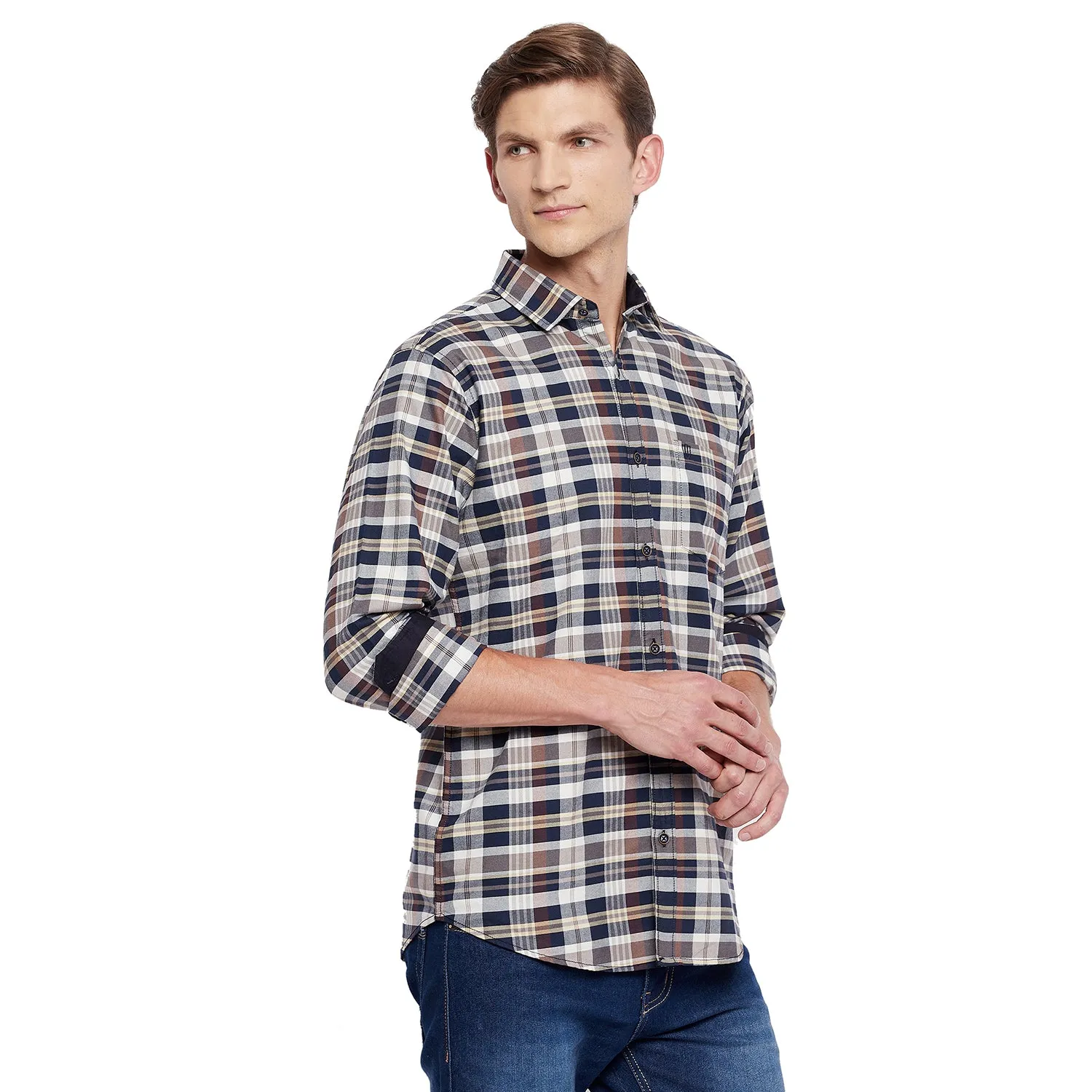 Duke Stardust Men Full Sleeve Cotton Shirt (SDO5CKG)