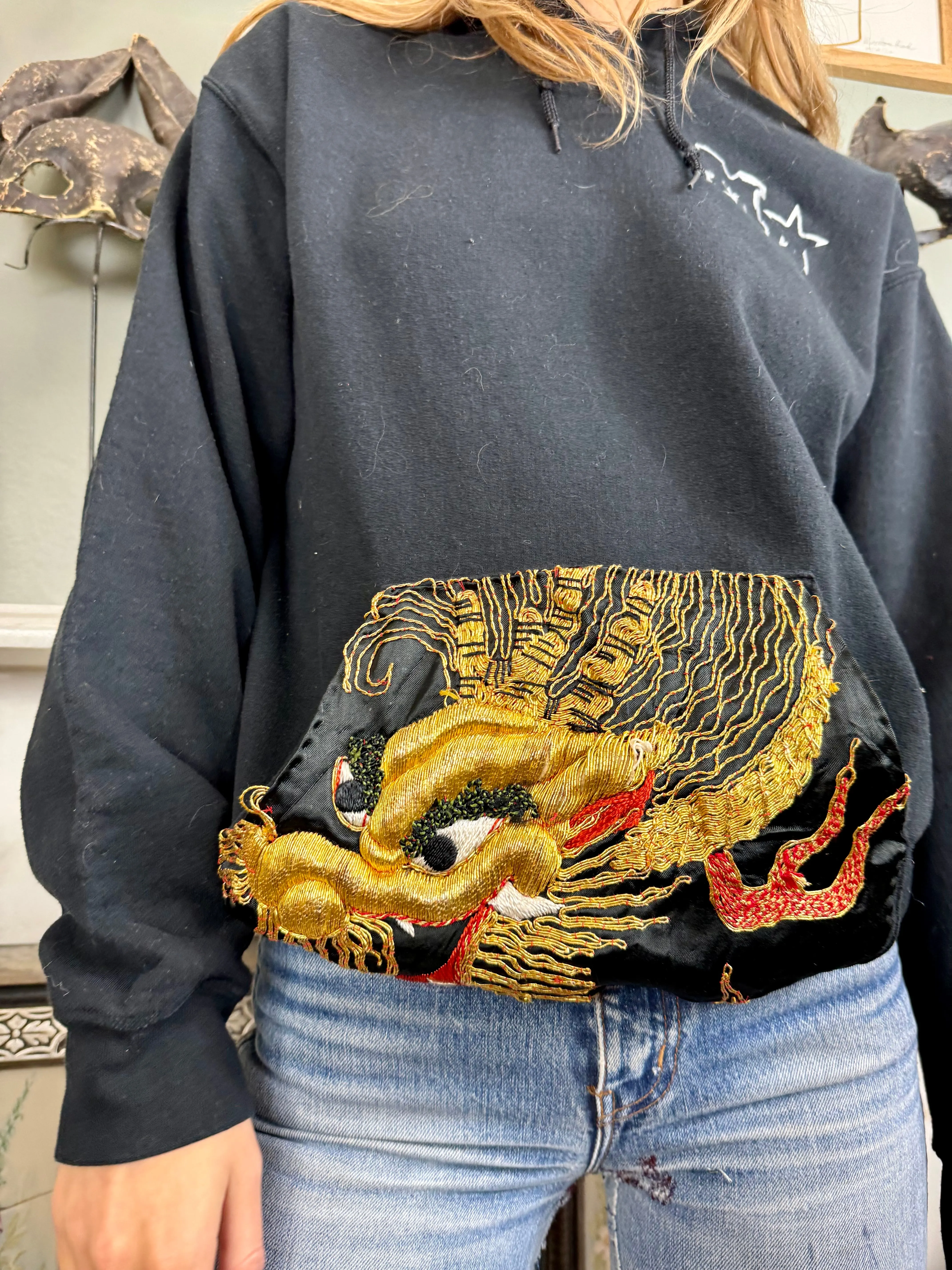 Dutch, reworked vintage embroidered sweatshirt