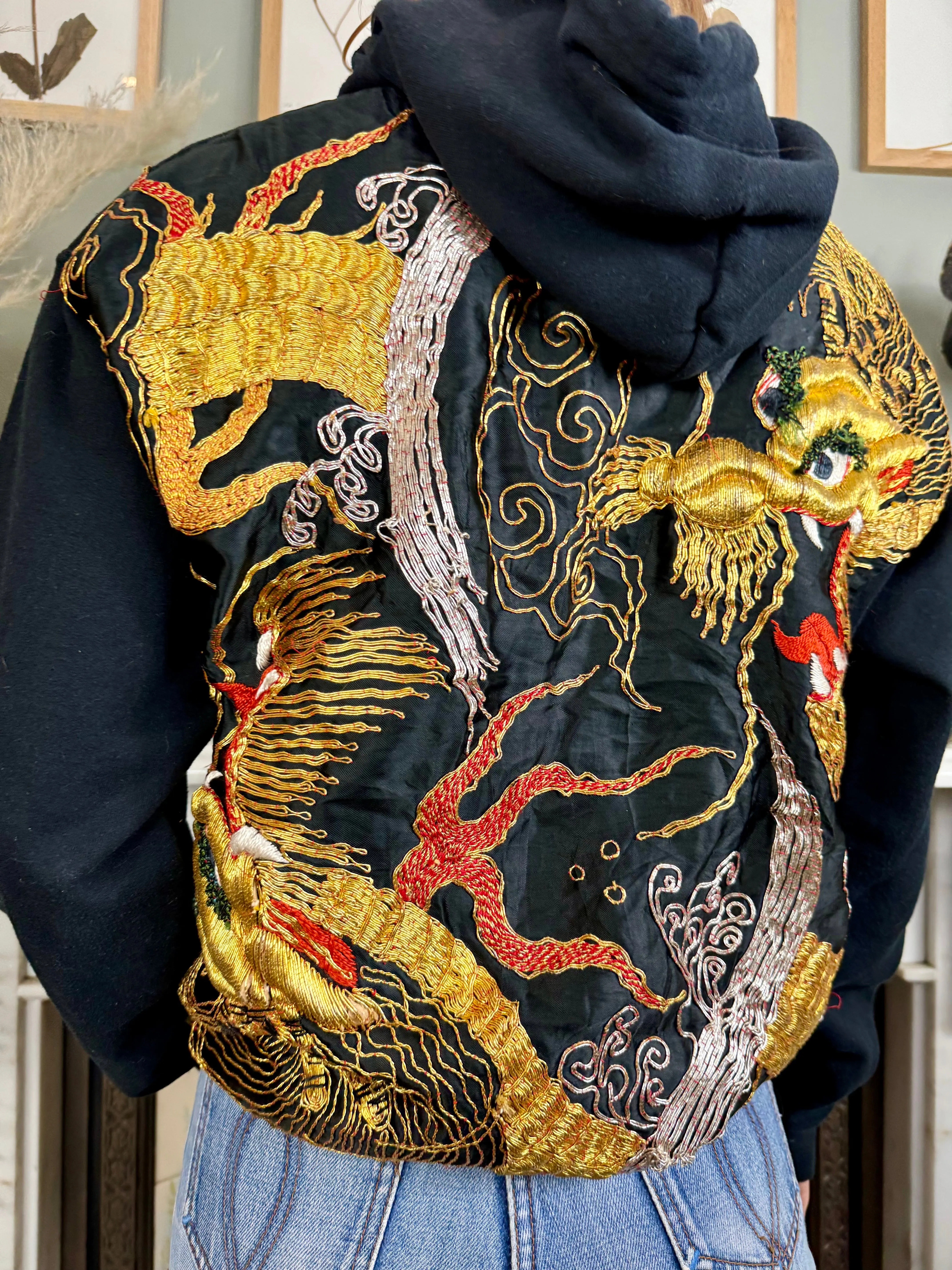 Dutch, reworked vintage embroidered sweatshirt