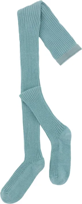 Glitter Ribbed Tights | Calm