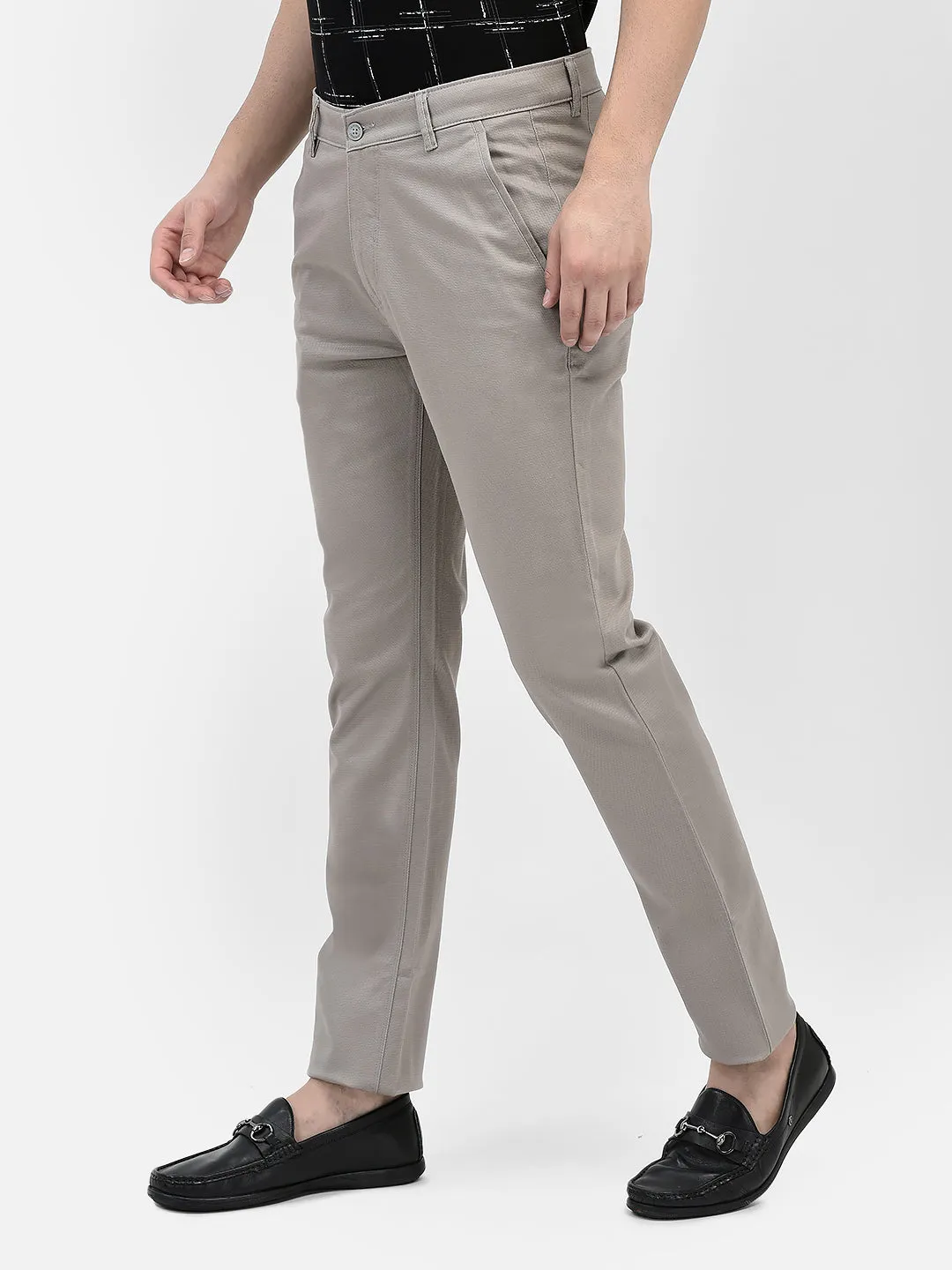 Grey Chinos Trousers