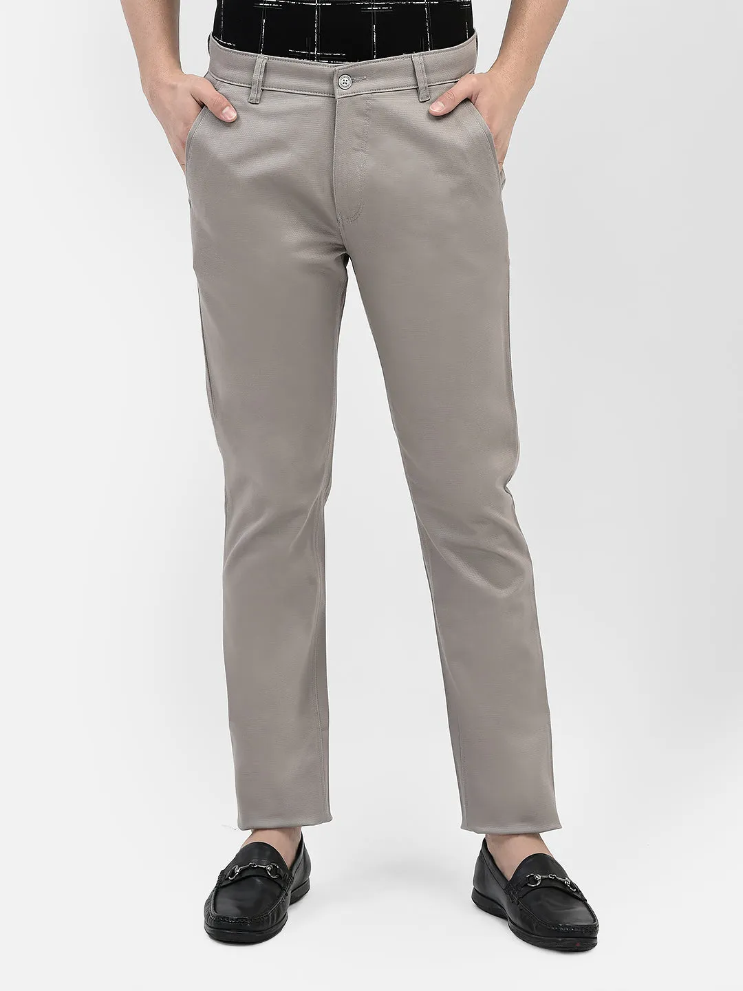 Grey Chinos Trousers
