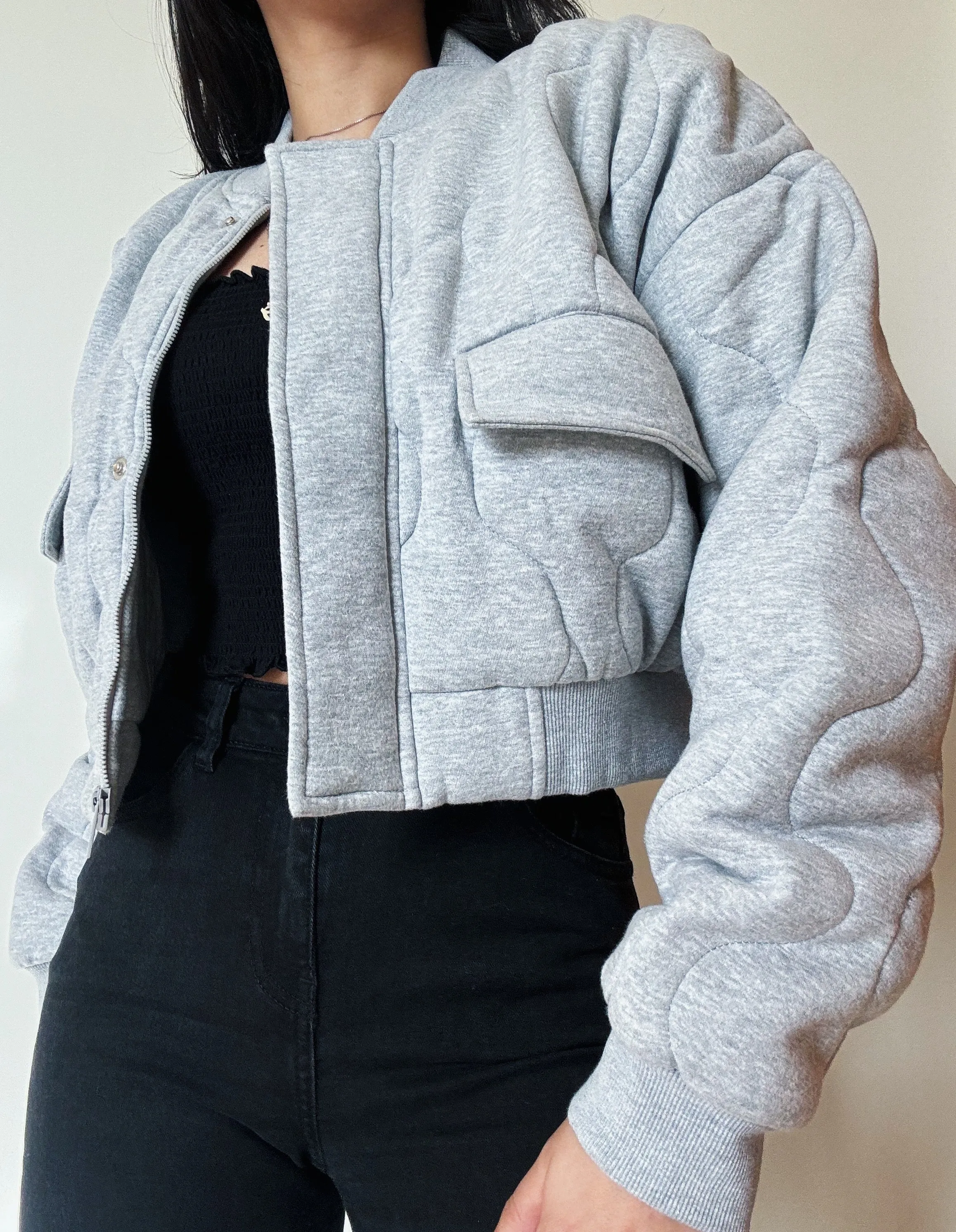 Grey Padded Jacket