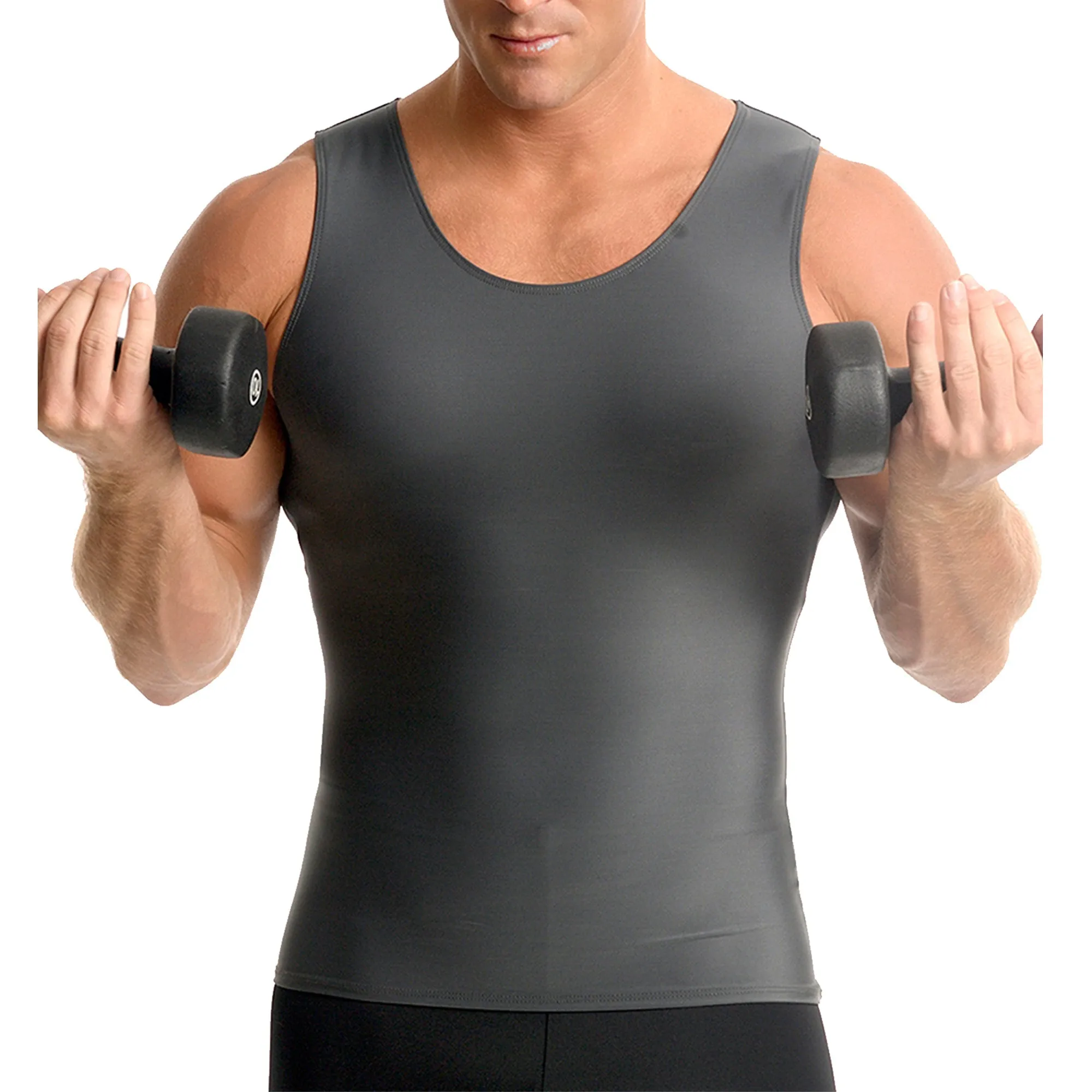 Insta Slim USA Activewear Compression Muscle Tank MA0001 by InstantFigure - InstaSlim - InstantRecoveryMD