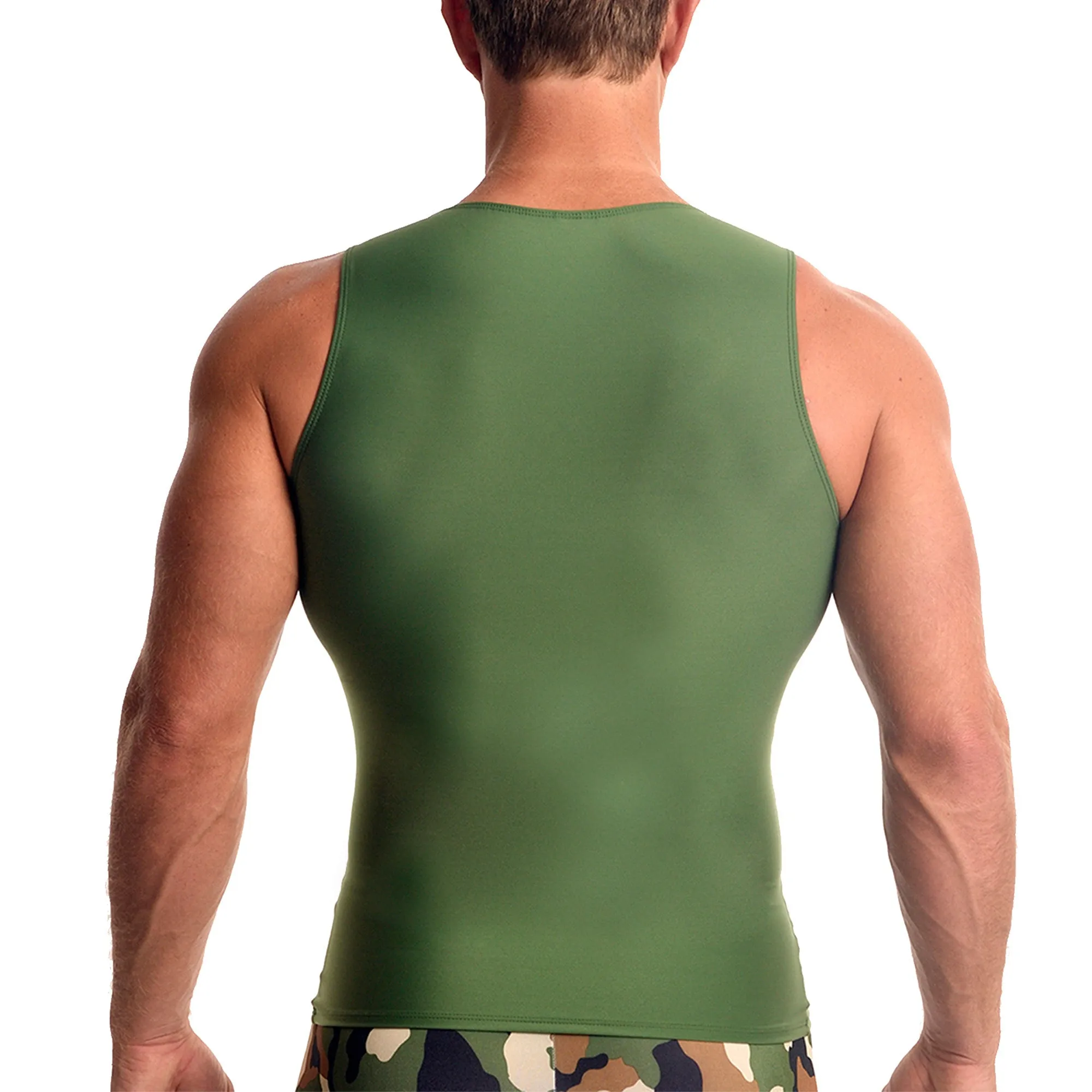 Insta Slim USA Activewear Compression Muscle Tank MA0001 by InstantFigure - InstaSlim - InstantRecoveryMD