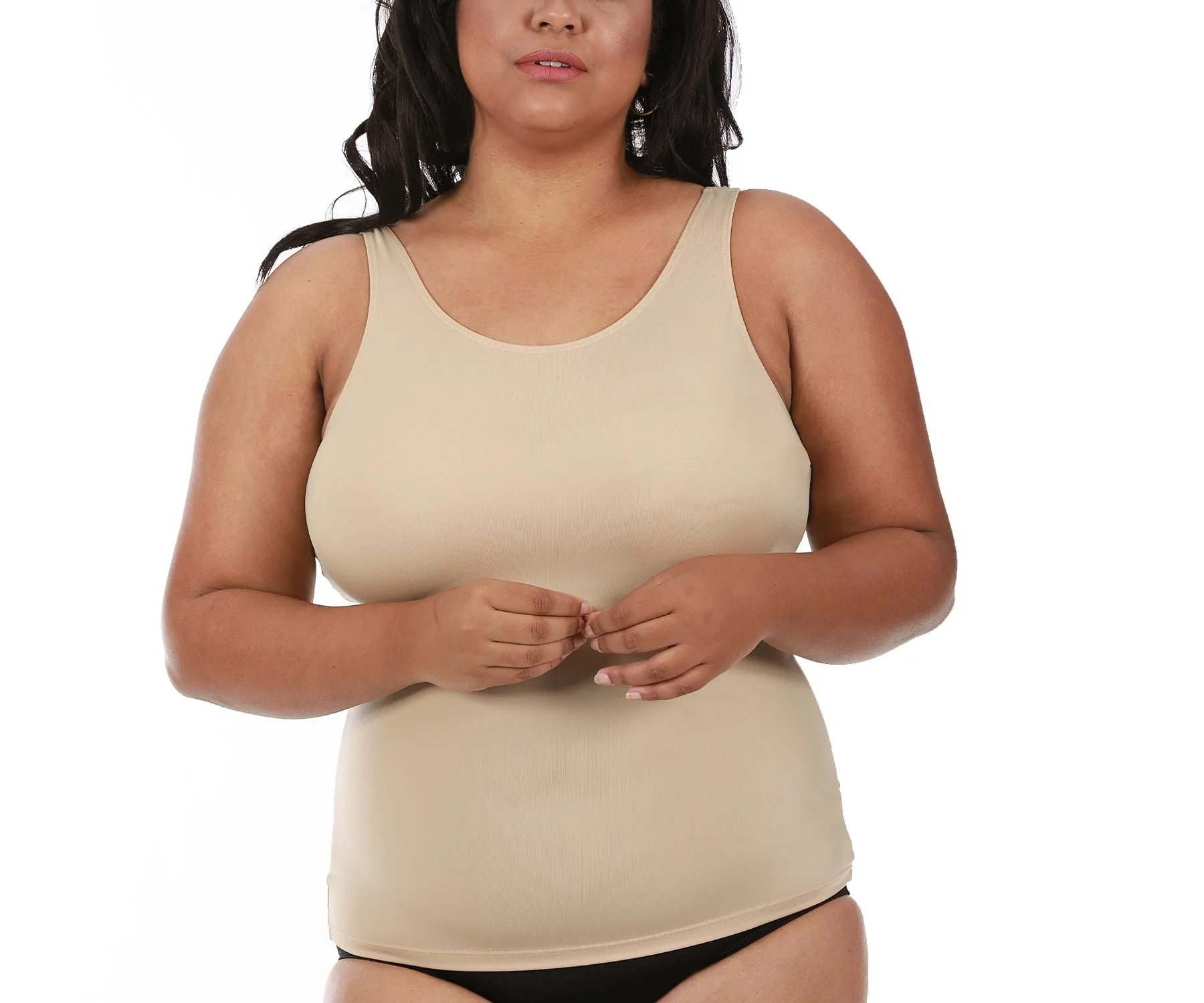 InstantFigure  Scoop Tank Top Curvy Shapewear WT40021C by InstantFigure - InstaSlim - InstantRecoveryMD