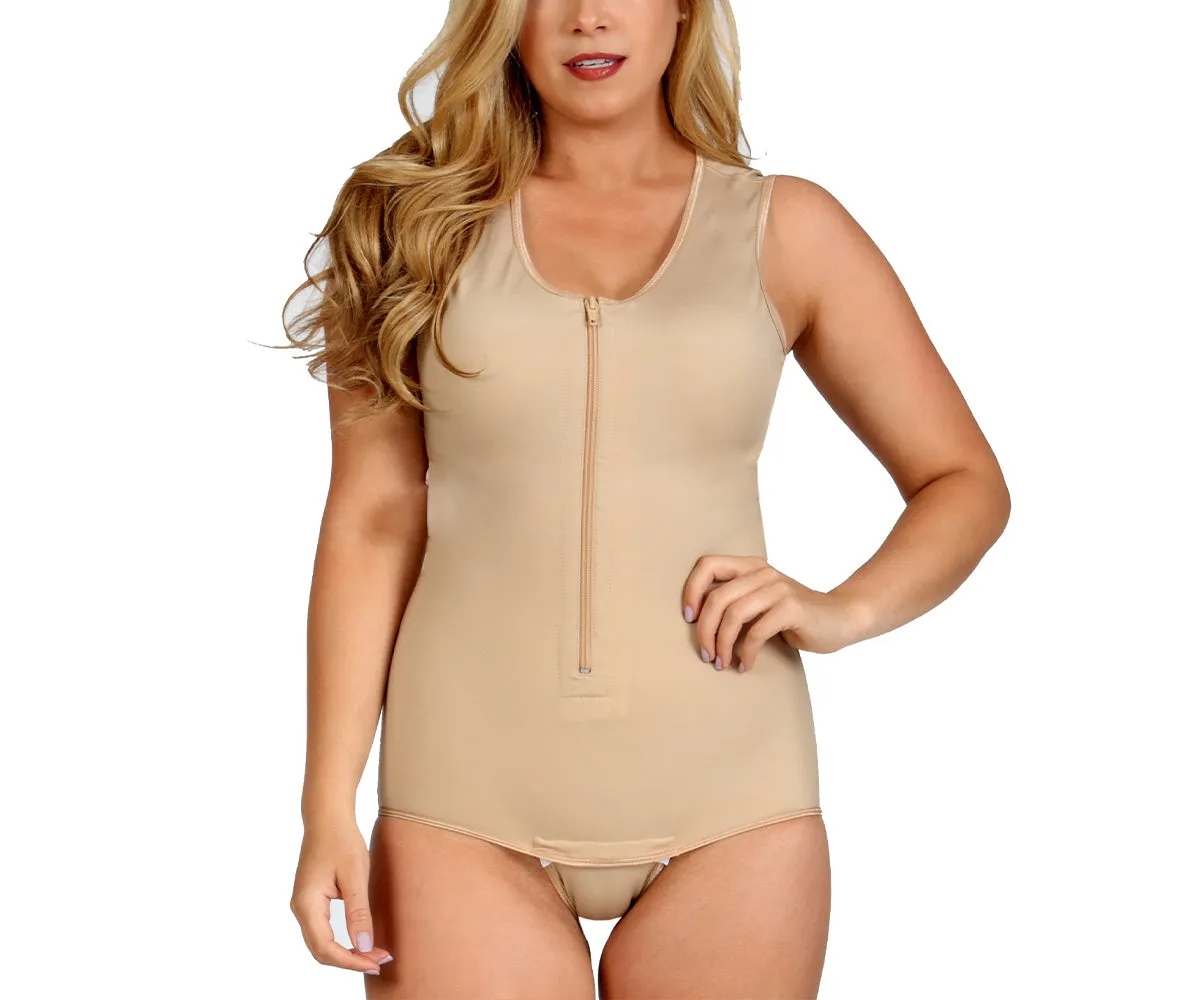 InstantRecoveryMD Compression Shapewear Tank Bodysuit W/Front Zip MD210 by InstantFigure - InstaSlim - InstantRecoveryMD