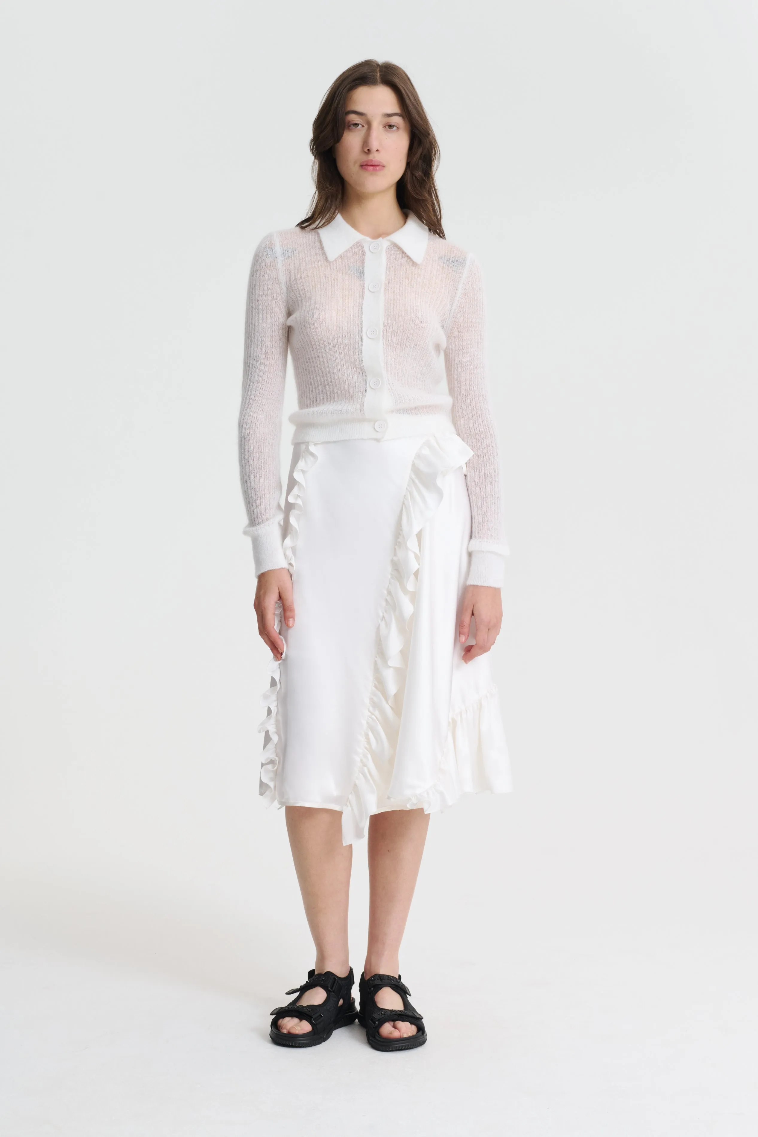 JAKI | CARDIGAN | MOHAIR WHITE
