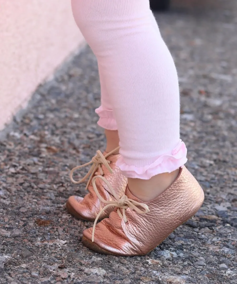 Jefferies Socks Pink Ruffle Footless Tights
