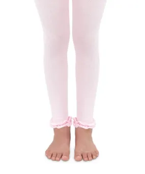 Jefferies Socks Pink Ruffle Footless Tights