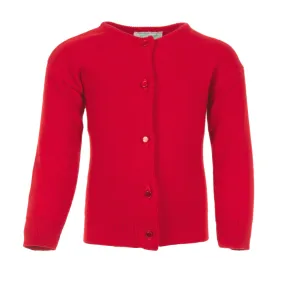 Julius Berger Cotton Cashmere Red Baby & Toddler Girl Cardigan