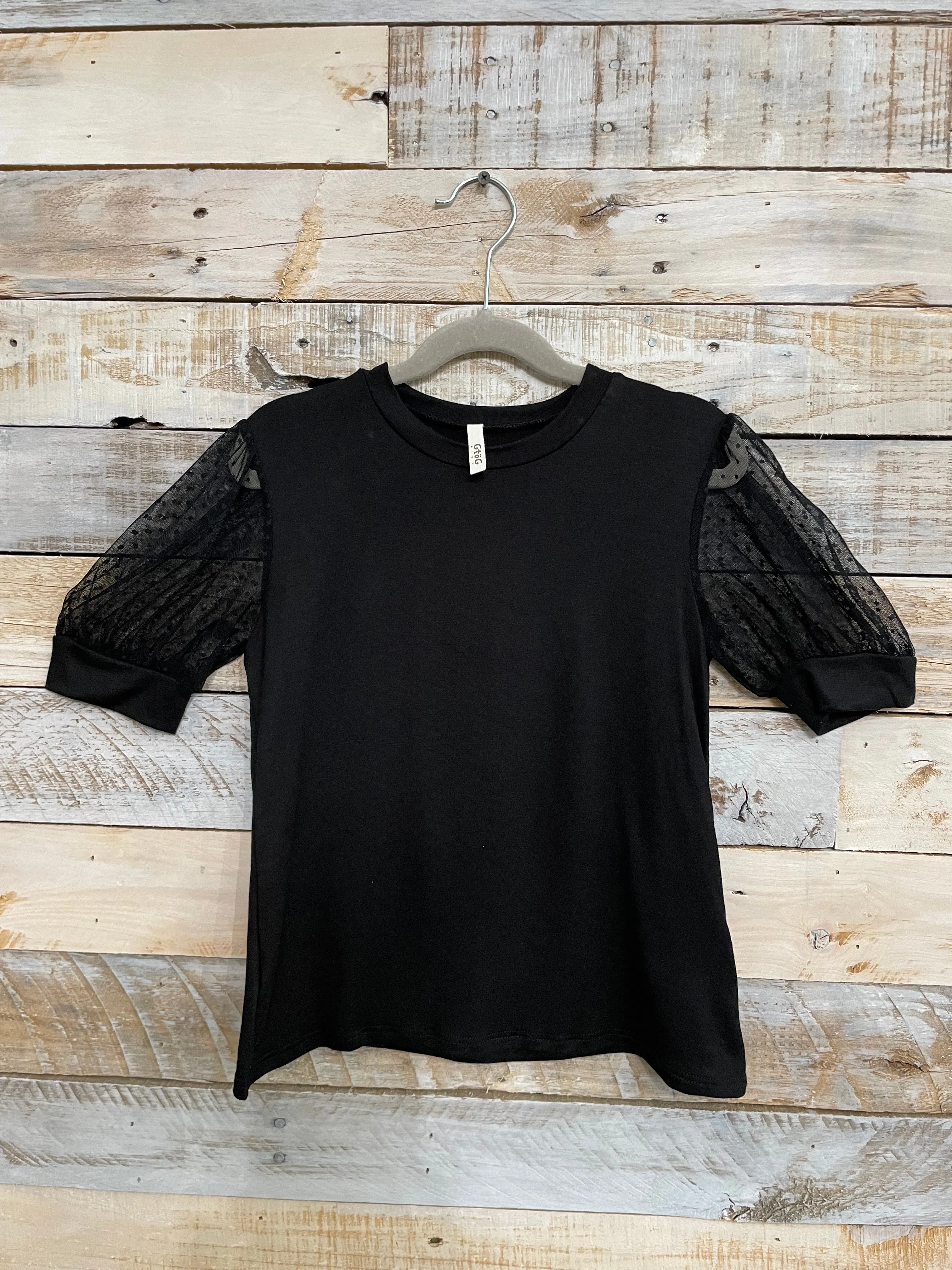 Kids Mesh Sleeve Top