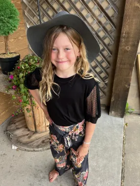Kids Mesh Sleeve Top