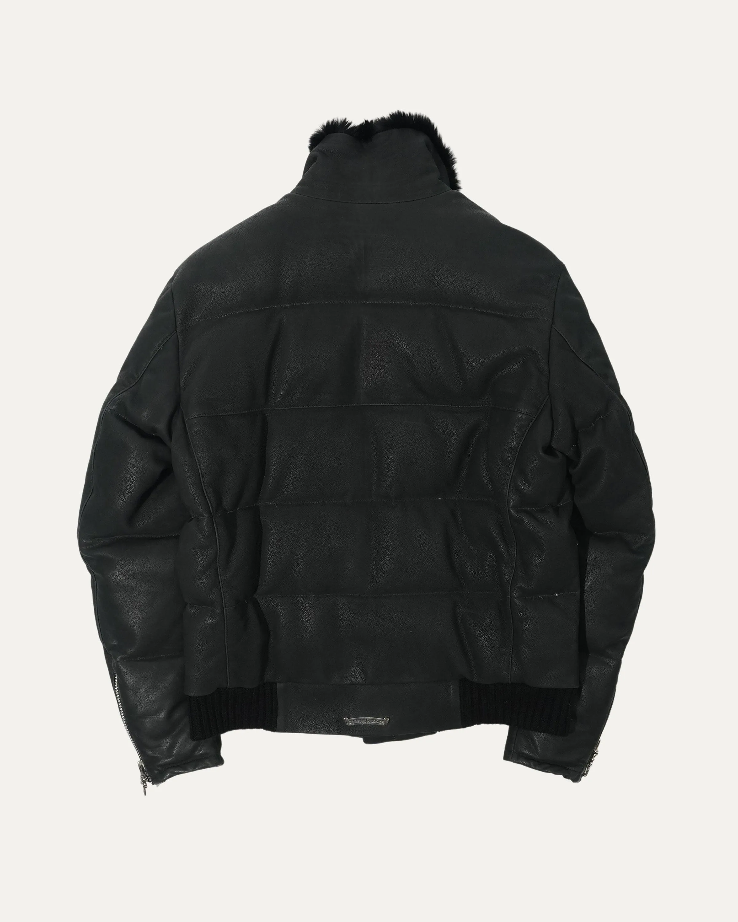Leather Puffer Jacket
