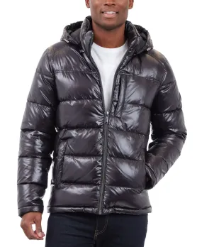 Michael Kors Mens Puffer Jacket Coat XL Black Full Zip