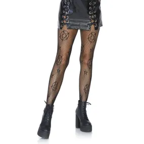 Occult Net Tights Black O.S.