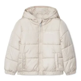 Off-White Kids Bookish Diag Short Puffer