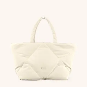 Padded Tote in Chalk