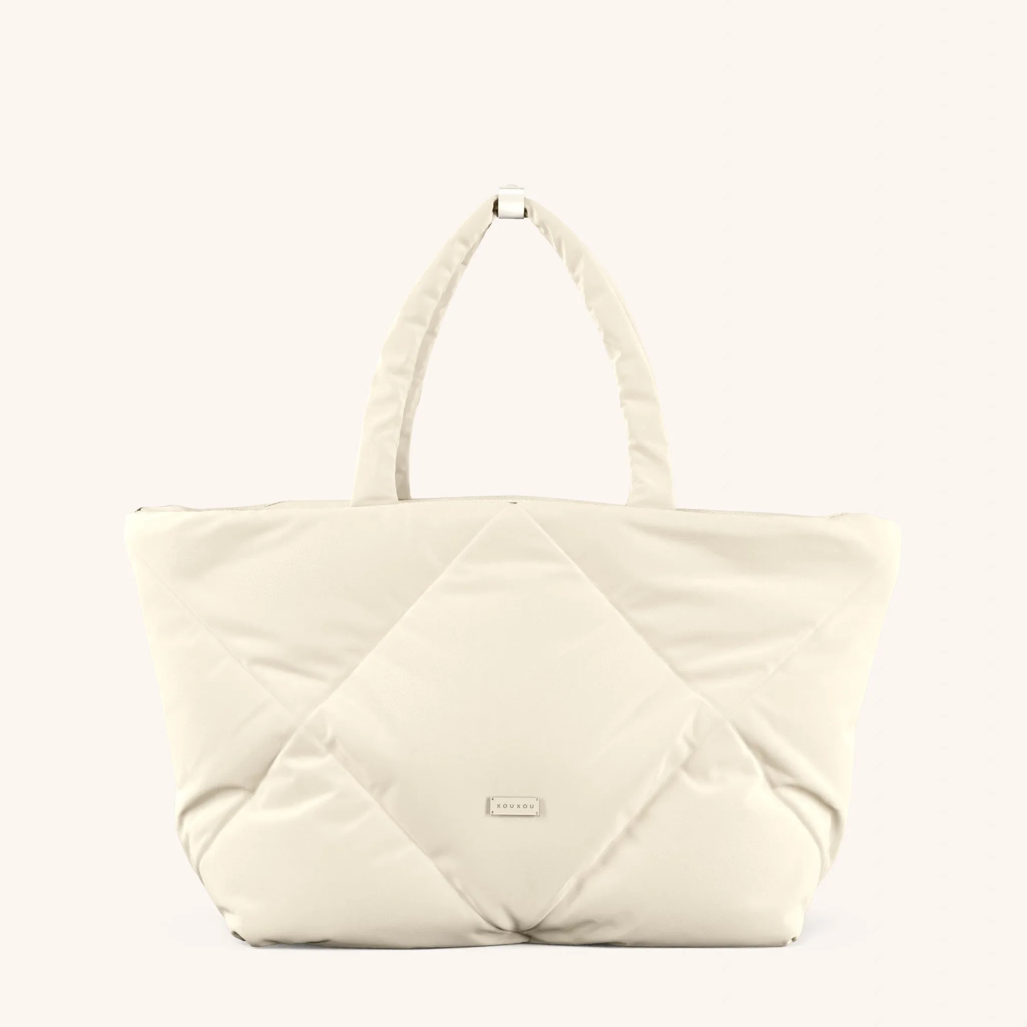 Padded Tote in Chalk