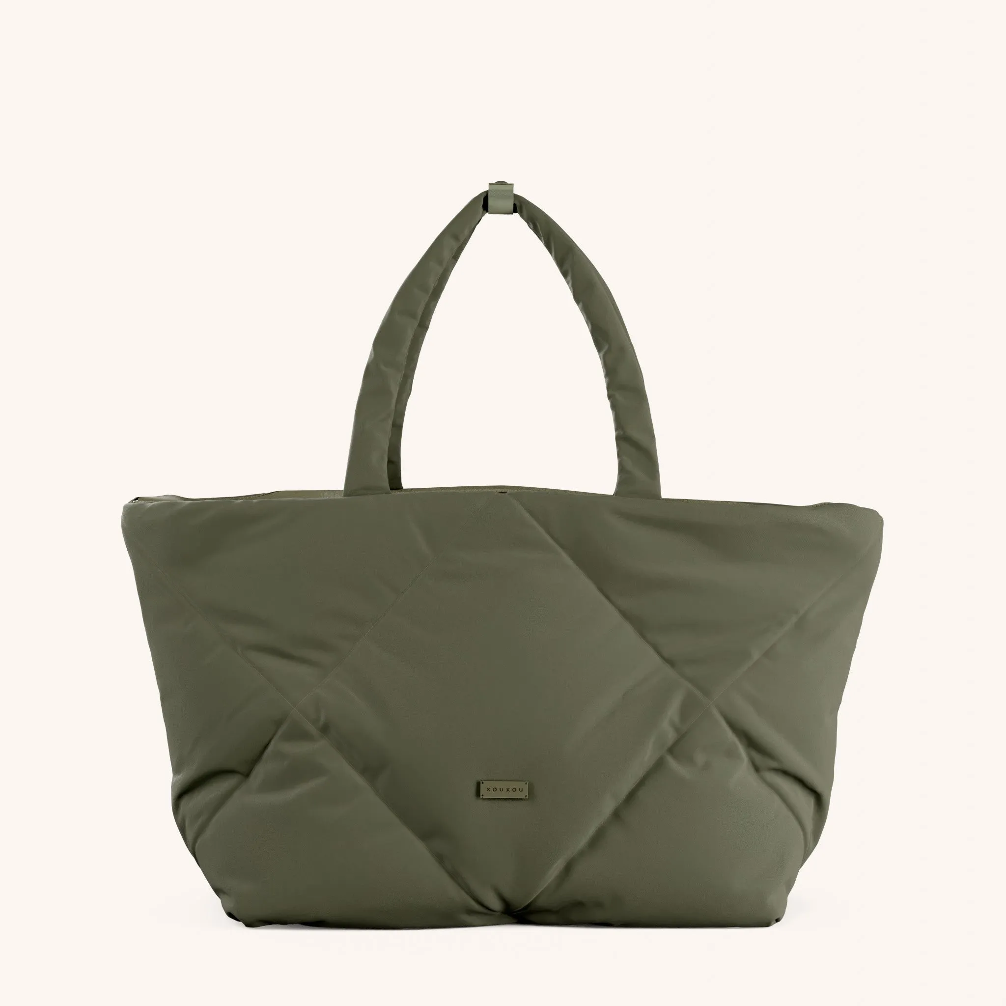Padded Tote in Moss