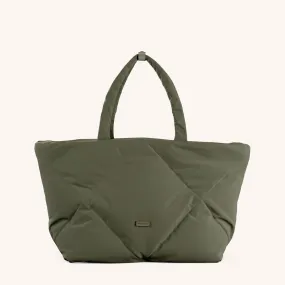 Padded Tote in Moss