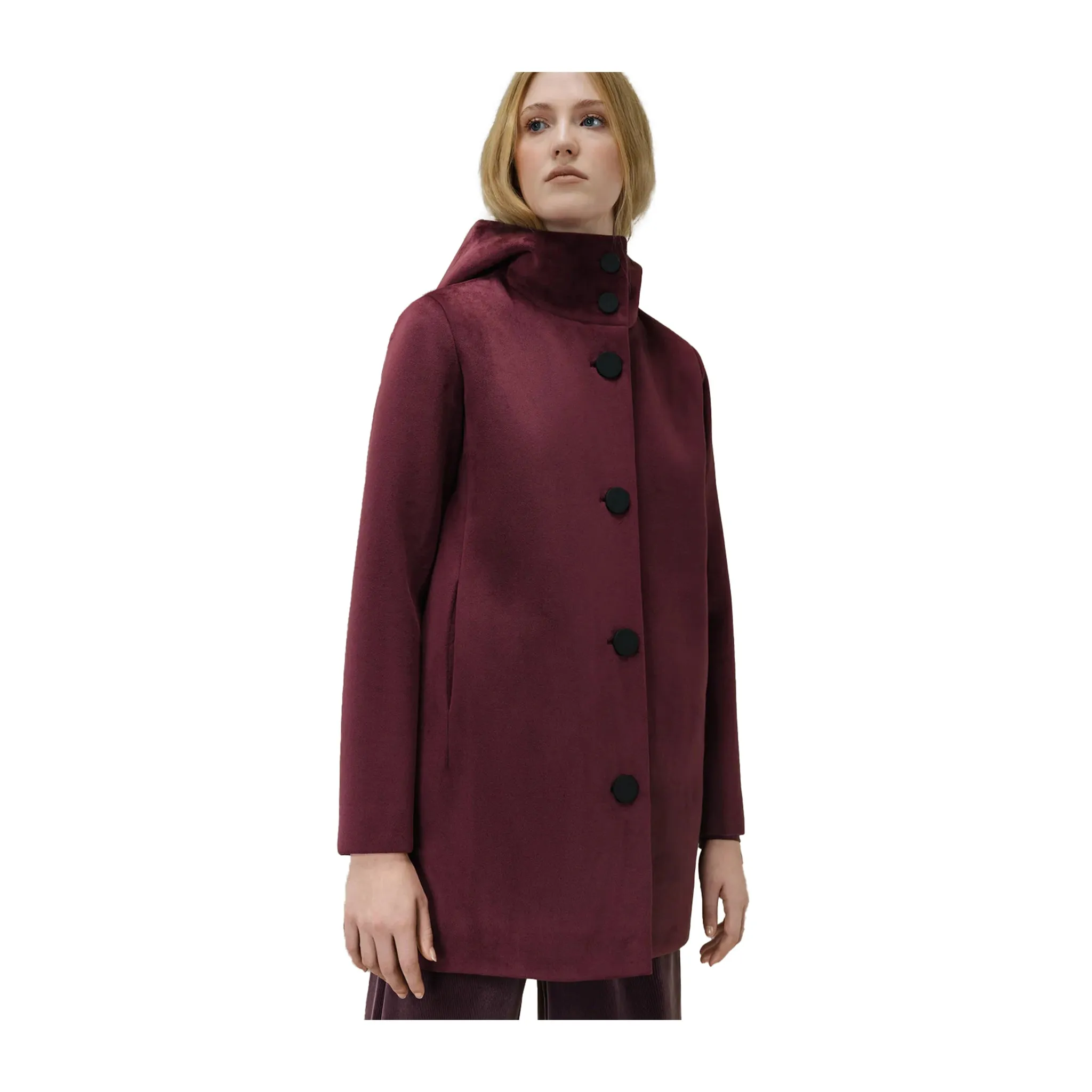 Parka Donna Velvet Bordeaux
