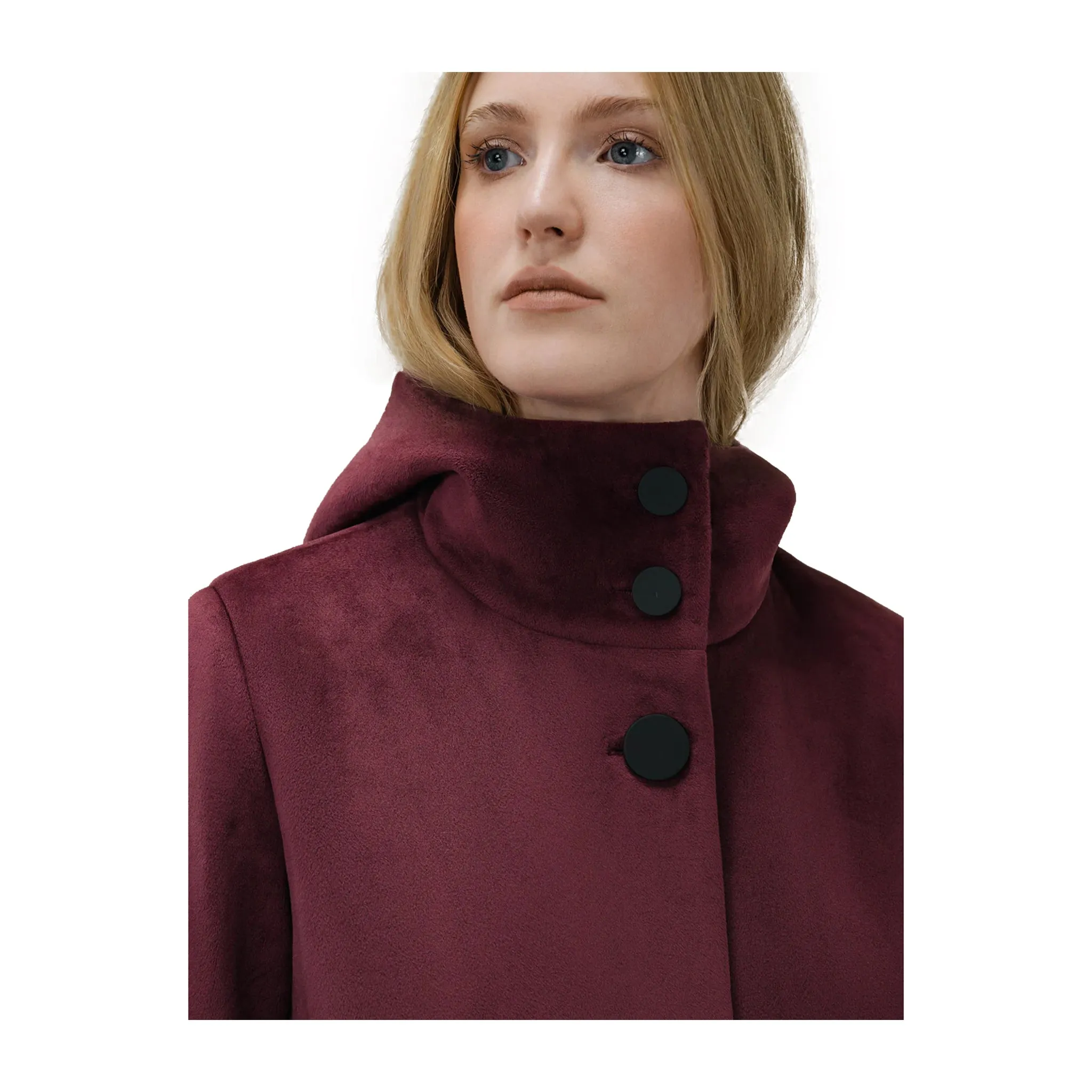 Parka Donna Velvet Bordeaux