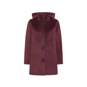 Parka Donna Velvet Bordeaux