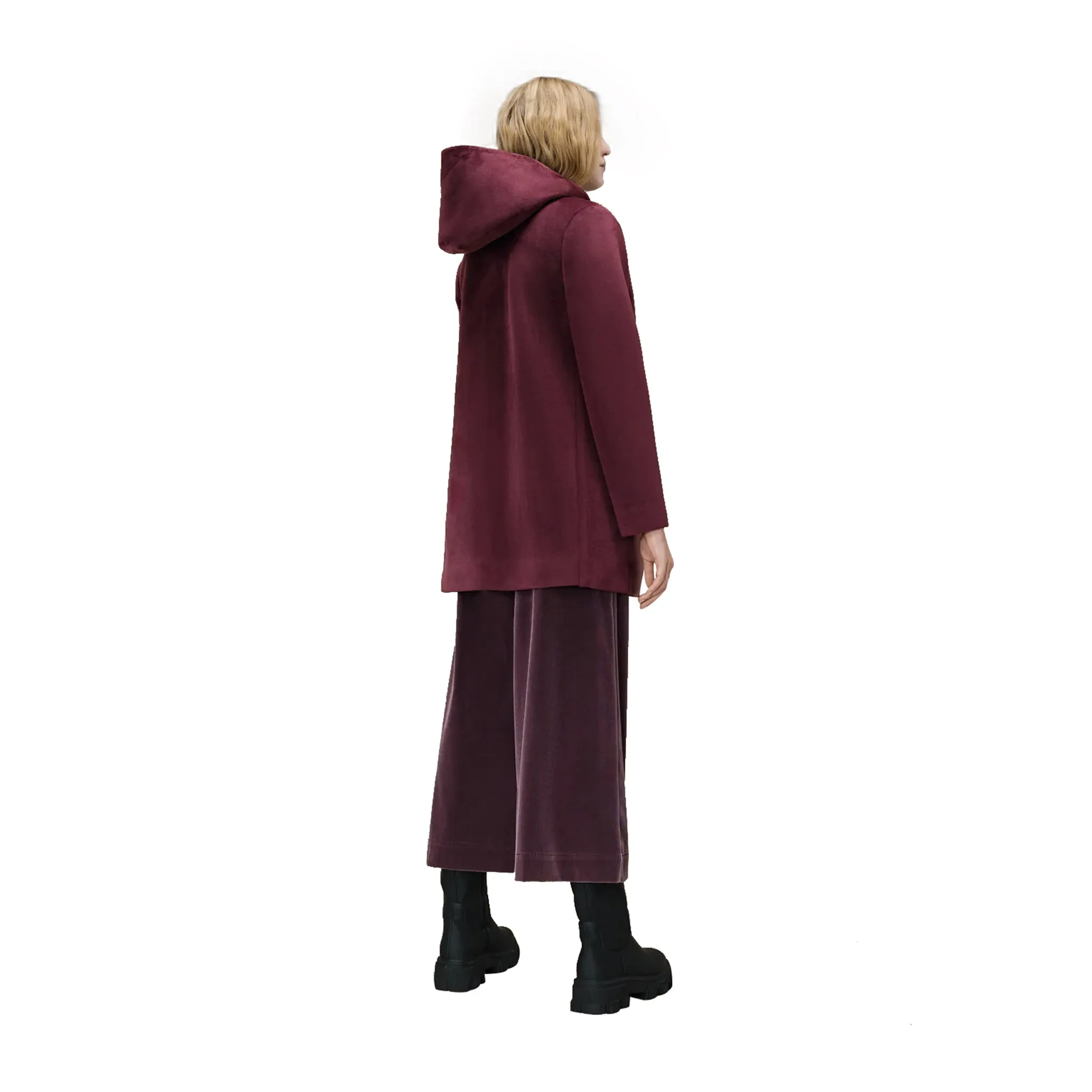Parka Donna Velvet Bordeaux