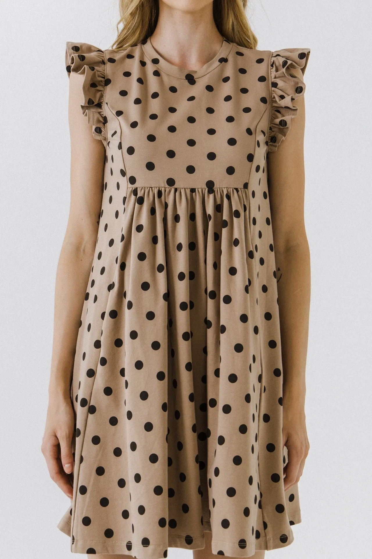 Polka dot Babydoll Mini Dress