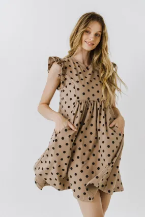 Polka dot Babydoll Mini Dress