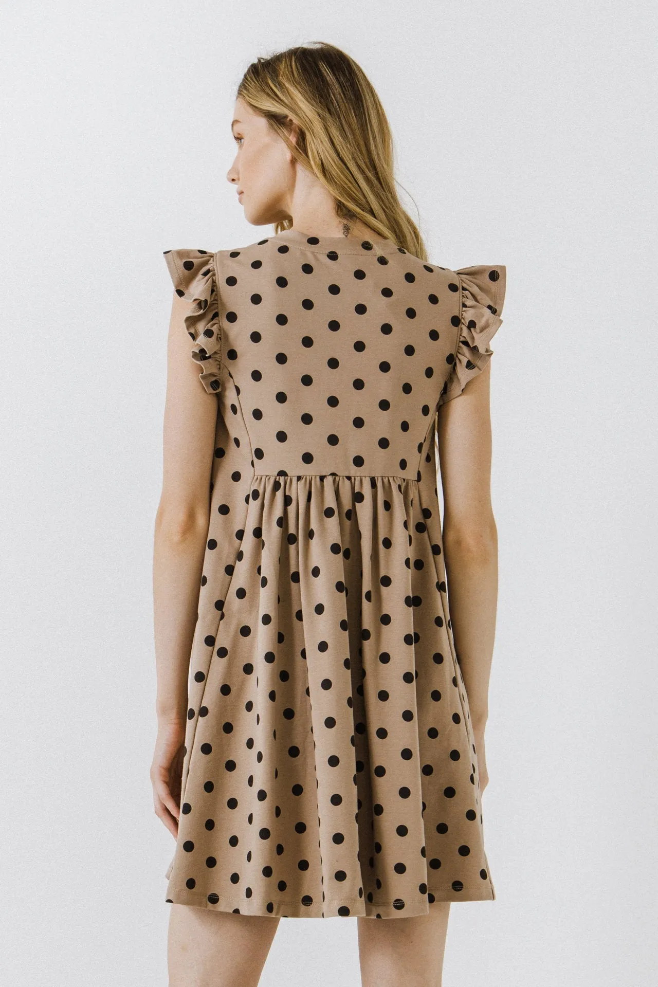 Polka dot Babydoll Mini Dress