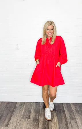 Ribbons & Bows Babydoll Dress