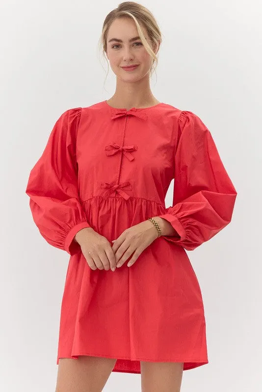 Ribbons & Bows Babydoll Dress