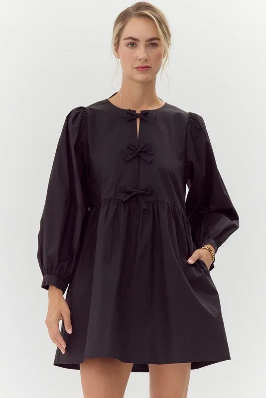 Ribbons & Bows Babydoll Dress